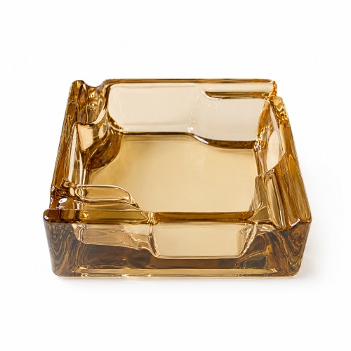 GLASS SQUARE ASHTRAY